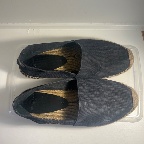 Saint Laurent Logo-Stitched Canvas Espadrilles Size 40/9 - Picture 4 of 7